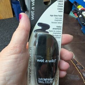 Wet n Wild Black Nail Color